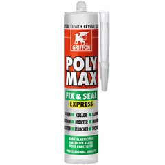Bison Poly Max Fix & Seal Express Crystal Clear Koker - 300 Gram