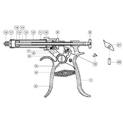 Roux Revolver/Vastzetmoer voor Handgreep - 30 en 50 ML (Nr. 3)
