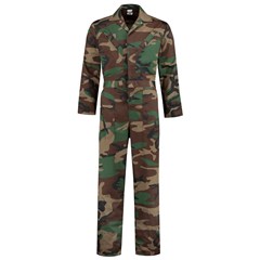 De Boer Kinderoverall Polyester/Katoen Camouflage
