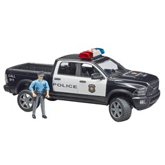 Bruder 025052 - RAM 2500 Politievoertuig Met Politieman 1:16