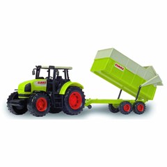 Dickie Toys Claas Tractor met Trailer