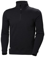 Manchester Half Zip Sweatshirt Zwart