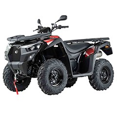 Kymco ATV met Autokenteken MXU 550i L7e Zwart