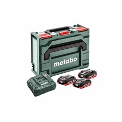 Metabo 18 V Metabox 145 met 3x 4.0 Ah Accu's