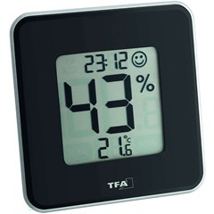 TFA Thermo / Hygrometer Digitaal Style Zwart