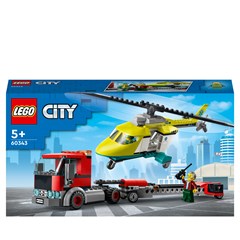 LEGO City 60343 - Reddingshelikopter Transport