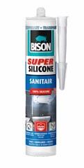 Bison Super Silicone Sanitair Transparant Koker - 300 ml