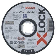 Bosch Doorslijpschijf X-Lock (Expert for Inox + Metal) - Metaal / RVS