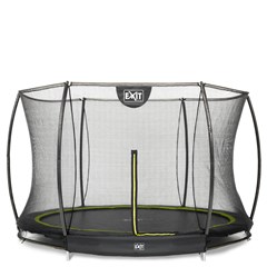 EXIT Silhouette inground trampoline Ø305cm met veiligheidsnet - zwart