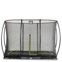 EXIT Silhouette inground trampoline 214x305cm met veiligheidsnet - zwart