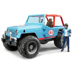 Bruder 02541 - Jeep Cross Country Racer Blauw 1:16