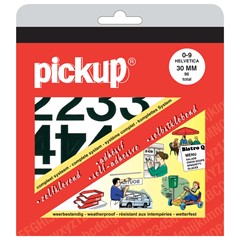 Pickup Cijferboek Helvetica Zwart 30 mm