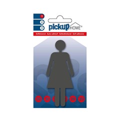 Pickup 3D Home Picto (Vrouw / Man) - Grijs