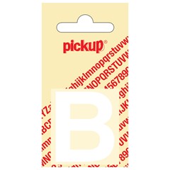 Pickup Plakletter Helvetica 40 mm Wit B
