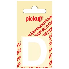 Pickup Plakletter Helvetica 40 mm Wit D