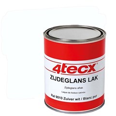 4Tecx Aflakverf Zijdeglans - 9010 Zuiver Wit - 0,75 Liter