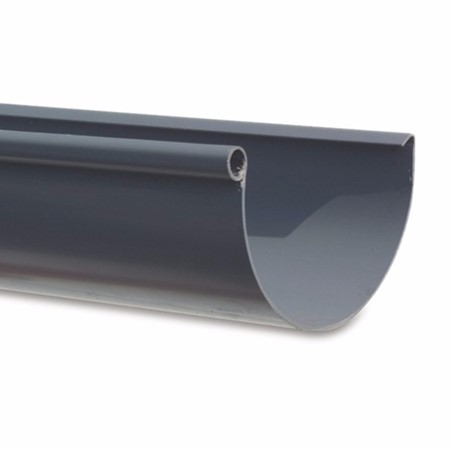 Mastgoot PVC-U 125 mm grijs 4 meter
