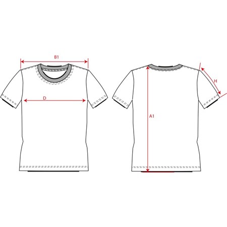 T-Shirt Premium Heren Lang XXL Ink