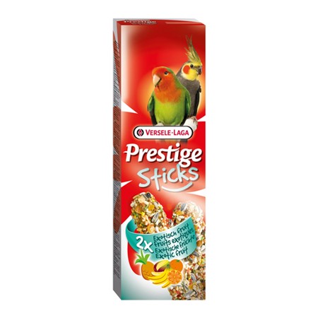Versele Laga Prestige Sticks Exotisch Fruit Grote Parkieten 2x70 Gram