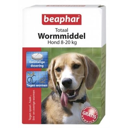 Beaphar Wormtablet Hond Middel 2-Stuks