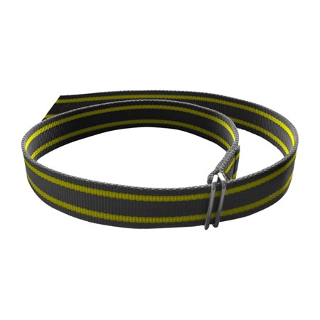 Computerhalsband (Zwart-Geel) met Schalmsluiting - 130 Cm / 40 MM