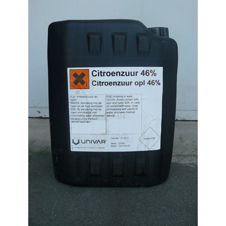 Citroenzuur 45% - 20 Liter