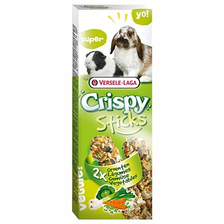 Versele-Laga Crispy Sticks Konijnen en Cavia's 2 x 55 g Groente