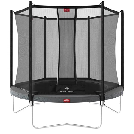 BERG Trampoline Favorit Regular Grijs - Ø 200 cm Safety Net Comfort