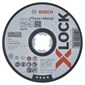 Bosch Doorslijpschijf X-Lock (Expert for Inox + Metal) 125 x 1 x 22,2 MM - RVS / Metaal