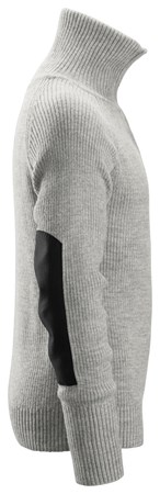 Snickers Wool Half Zip Sweater, Licht Grijs (2800) L