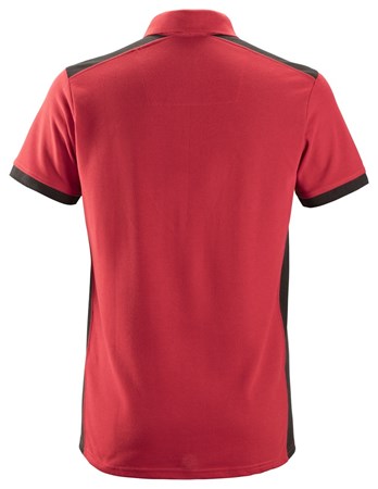 Snickers Allroundwork, Polo Shirt, Chilli Rood - Zwart, (1604), M