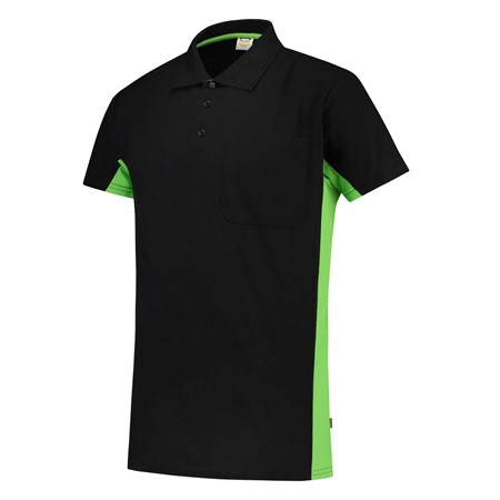 Tricorp Poloshirt Workwear 202002 180gr Zwart/Lime Maat XS