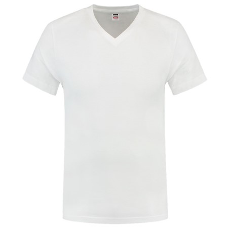 Tricorp T-Shirt Casual 101005 160gr Slim Fit V-Hals Wit Maat L