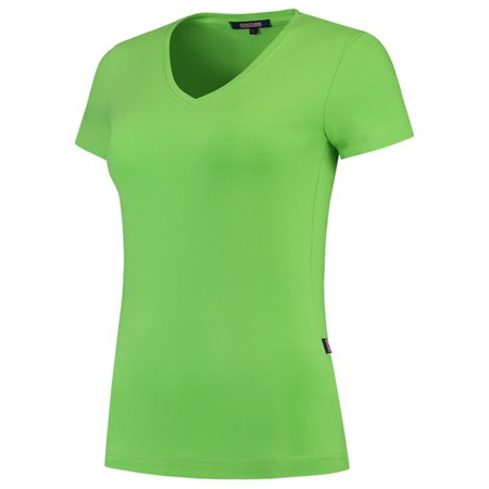 Tricorp Dames T-Shirt Casual 101008 190gr Slim Fit V-Hals Lime Maat M