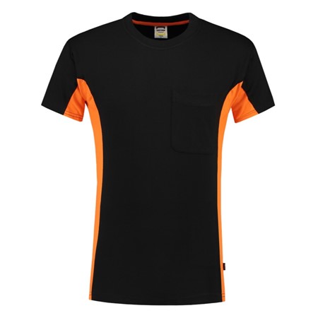 Tricorp T-Shirt Workwear 102002 190gr Zwart/Oranje Maat XS