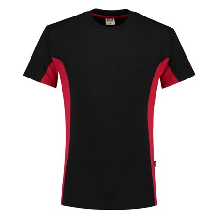 Tricorp T-Shirt Workwear 102002 190gr Zwart/Rood Maat 2XL