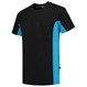 Tricorp T-Shirt Workwear 102002 190gr Zwart/Turquoise Maat 5XL