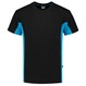Tricorp T-Shirt Workwear 102002 190gr Zwart/Turquoise Maat 5XL