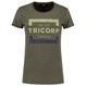 Tricorp Dames T-Shirt Premium 104004 180gr Slim Fit Army Maat XS
