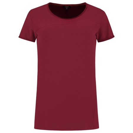Tricorp Dames T-Shirt Premium 104005 180gr Slim Fit Bordeaux Maat L