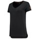 Tricorp Dames T-Shirt Premium 104006 180gr Slim Fit V-Hals Zwart Maat XS