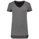 Tricorp Dames T-Shirt Premium 104006 180gr Slim Fit V-Hals Stonemel Maat M
