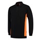 Tricorp Polosweater Zwart-Oranje Maat 2XL