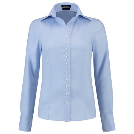 Tricorp Dames Blouse Slim-Fit Blauw Maat 36