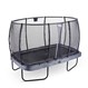 EXIT Elegant Premium trampoline 214x366cm met Deluxe veiligheidsnet - grijs