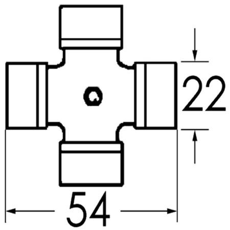 Kruisstuk 22x54 C02 Tcm