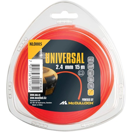 McCulloch Universal Nylondraad Rond 2.4mm x 15m NLO005
