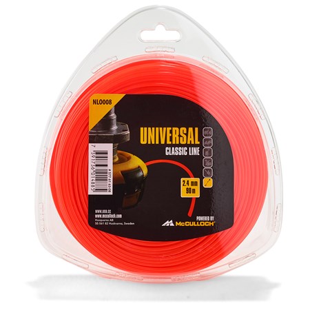 McCulloch Universal Nylondraad Rond 2.4mm x 90m NLO008