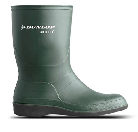 Dunlop Werklaars Biosecure Profielloos Groen Maat 40
