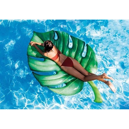 Intex Opblaasbaar Palmblad Zwembad luchtbed 213 x 142 cm